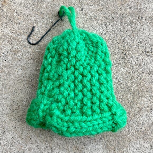 Crocheted Christmas Bell Ornament - Picture 7 of 10